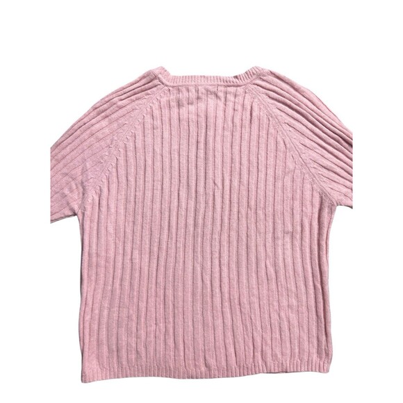 Daisy Fuentes Ladies Angora Rabbit Hair Blend Sequin Trim Cardigan Pink Sz L NWT - Picture 7 of 9